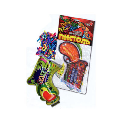 Пистоль Надувная хлопушка купить в Сосновке Кировской области | sosnovkakirovskaya.salutsklad.ru