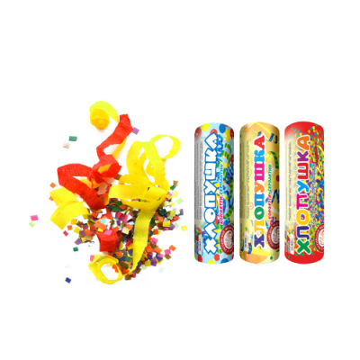 Набор ( 3конф.+3серп.) Набор хлопушек купить в Сосновке Кировской области | sosnovkakirovskaya.salutsklad.ru